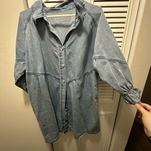 WOMENS DENIM DRESS XL